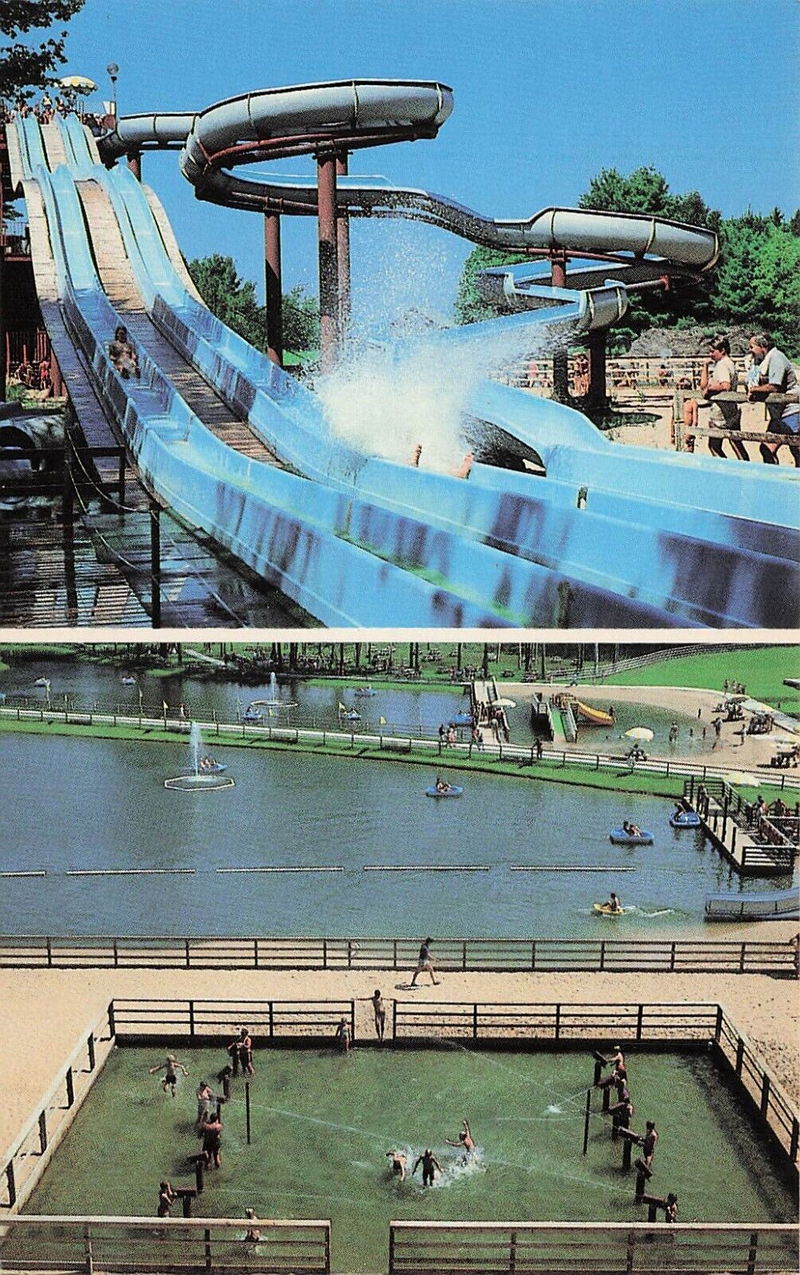 Pleasure Island Water Park - Vintage Postcard (newer photo)